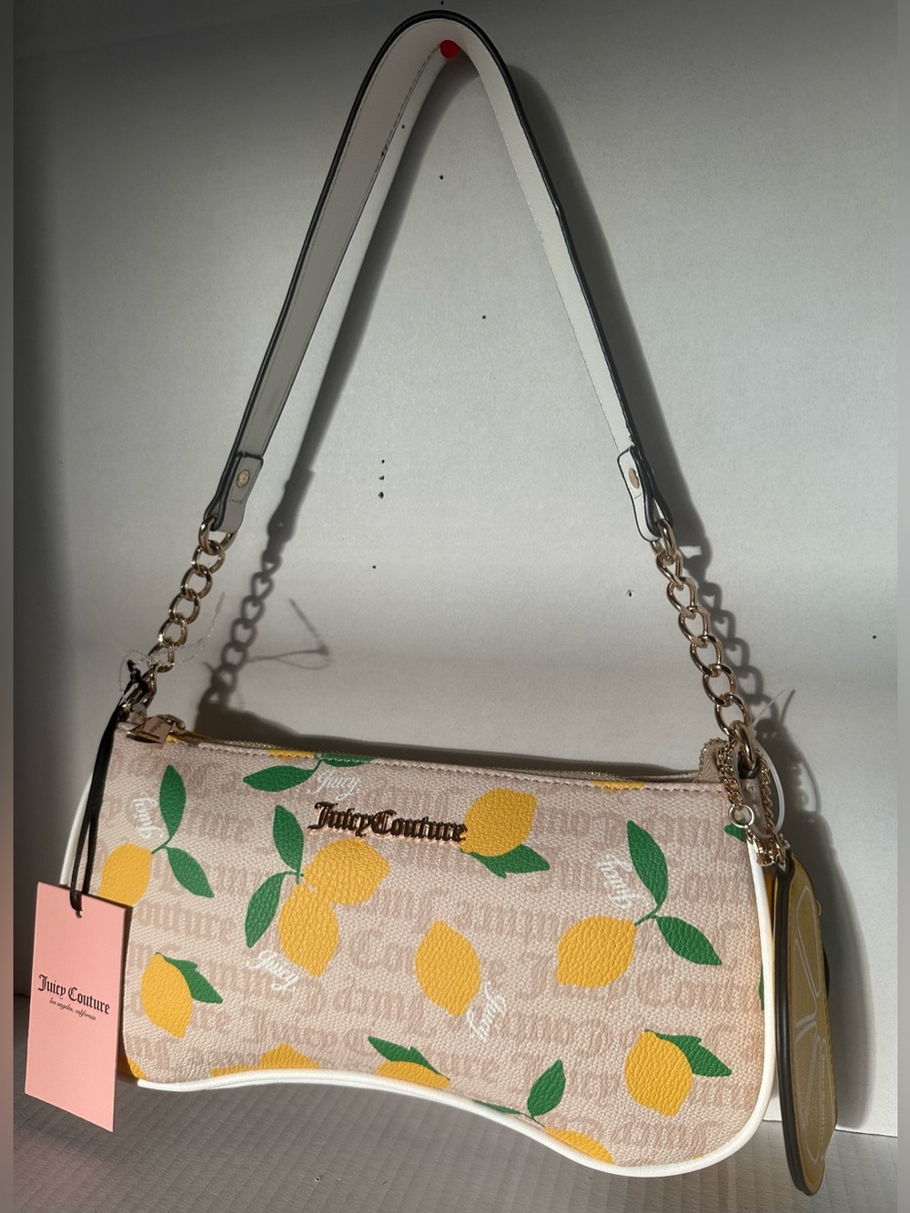 🍋 NWT Juicy Couture Fruitful Lemon Print Shoulder Bag & Coin Purse – Y2K Vibe! - Picture 4 of 16